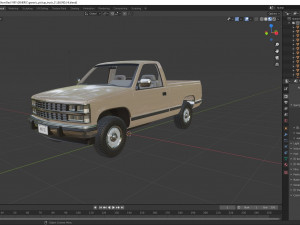 Generic pickup truck 21 Model 3D