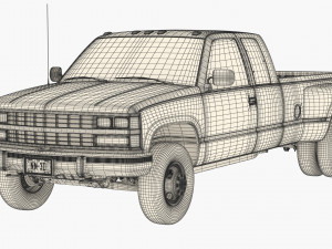 Generic pickup truck 26 Modelo 3D