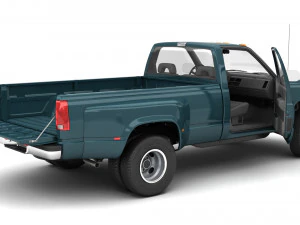 Generic pickup truck 24 3D Model