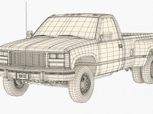 Generic pickup truck 24 Modello 3D