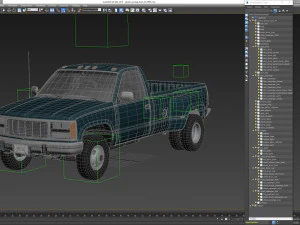 Generic pickup truck 24 3D Model