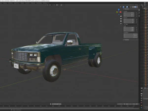 Generic pickup truck 24 3D Model