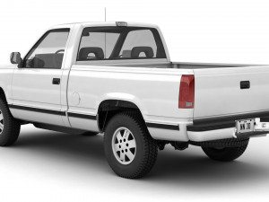 Generic pickup truck 22 Modello 3D