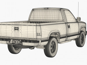 Generic pickup truck 22 Modello 3D