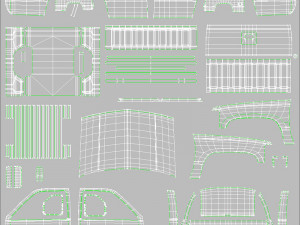 Generic pickup truck 22 Modello 3D