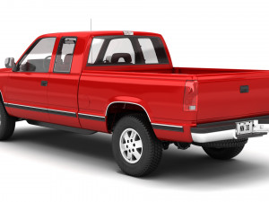 Generic pickup truck 25 3Dモデル