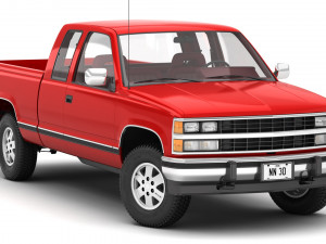 Generic pickup truck 25 3Dモデル