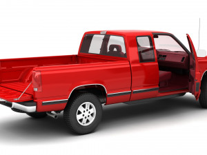 Generic pickup truck 25 3Dモデル