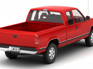 Generic pickup truck 25 3Dモデル