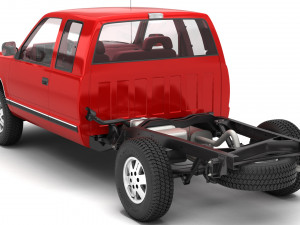 Generic pickup truck 25 3Dモデル
