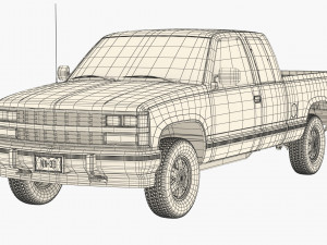 Generic pickup truck 25 3Dモデル