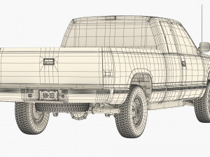 Generic pickup truck 25 3Dモデル