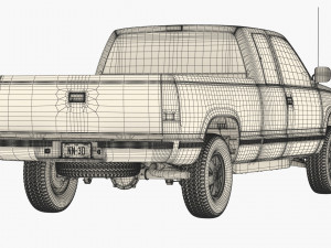 Generic pickup truck 25 3Dモデル