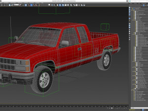 Generic pickup truck 25 3Dモデル