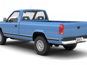 Generic pickup truck 23 3D Model