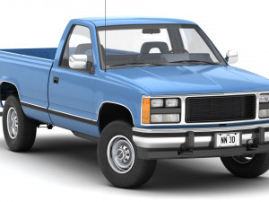 Generic pickup truck 23 3D Model