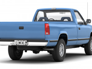 Generic pickup truck 23 3D Model