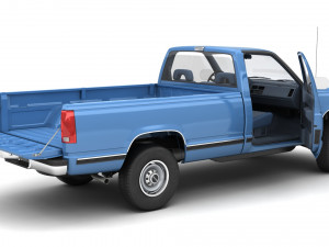 Generic pickup truck 23 3D Model