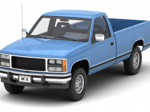 Generic pickup truck 23 3D Model