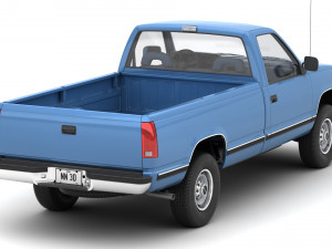 Generic pickup truck 23 3D Model