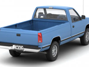 Generic pickup truck 23 3D Model