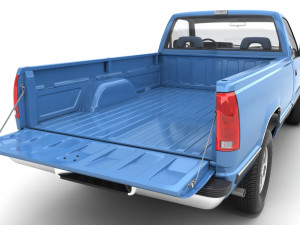 Generic pickup truck 23 3D Model