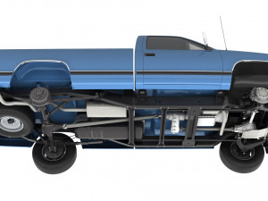 Generic pickup truck 23 3D Model
