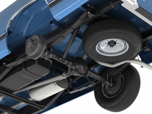 Generic pickup truck 23 3D Model