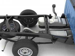 Generic pickup truck 23 3D Model