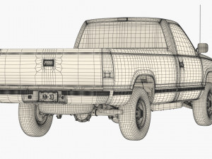 Generic pickup truck 23 3D Model