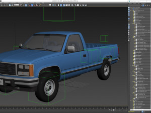 Generic pickup truck 23 3D Model