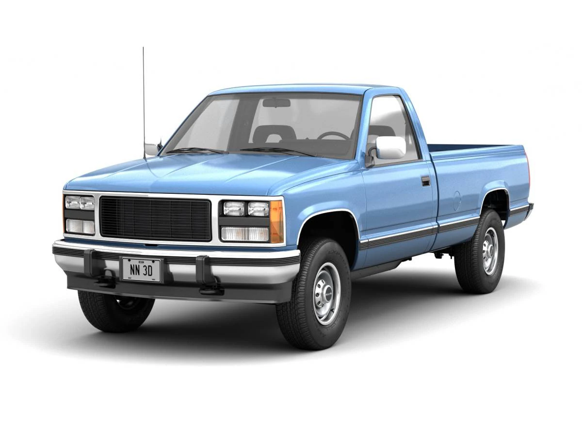 Generic pickup truck 23 3D Model .c4d .max .obj .3ds .fbx .stl .blend 