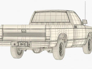 GENERIC PICKUP TRUCK 28 3D Model