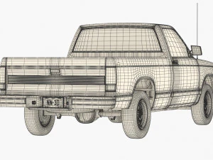 GENERIC PICKUP TRUCK 28 3D Model