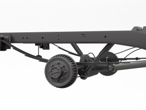 PICKUP TRUCK CHASSIS 7 3D Модель