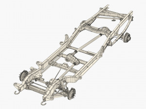 PICKUP TRUCK CHASSIS 7 3D Модель