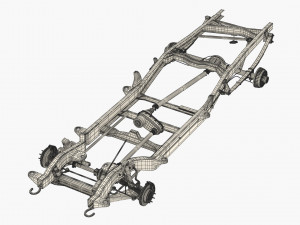 PICKUP TRUCK CHASSIS 7 3D Модель