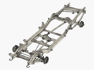 PICKUP TRUCK CHASSIS 7 3D Model