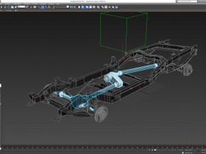 PICKUP TRUCK CHASSIS 7 3D Модель