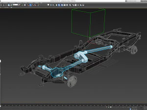 PICKUP TRUCK CHASSIS 7 3D Model