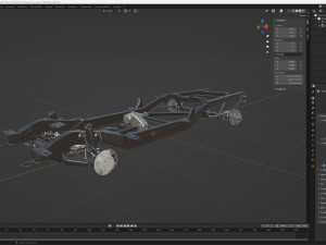 PICKUP TRUCK CHASSIS 7 3D Модель