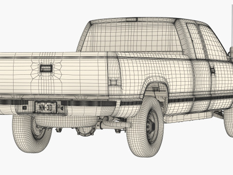 Generic Pickup Truck 27 3D 모델
