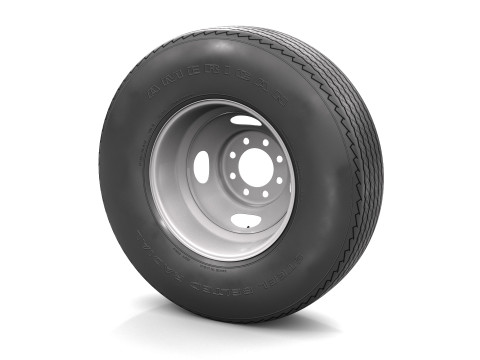 Vintage wheel and tire 10 Modelo 3D