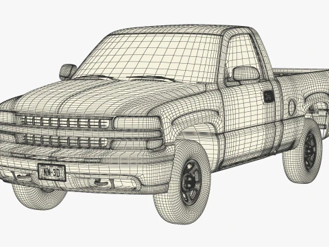 GENERIC PICKUP TRUCK 31 3D Model