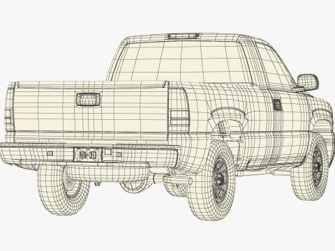 GENERIC PICKUP TRUCK 31 3D Model