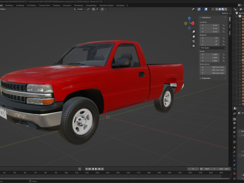 GENERIC PICKUP TRUCK 31 3D-Modell