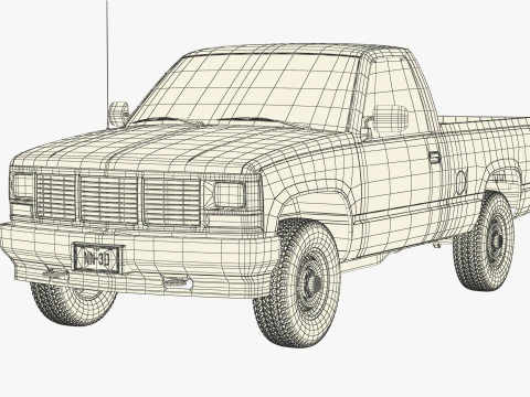 GENERIC PICKUP TRUCK 33 3D Model