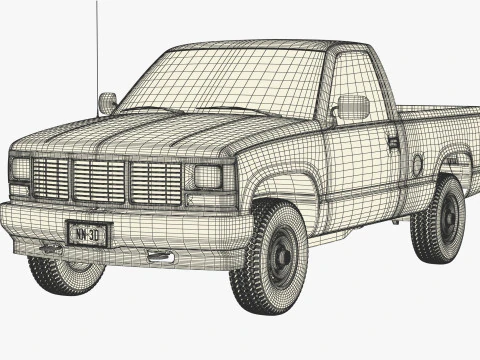 GENERIC PICKUP TRUCK 33 3D Model