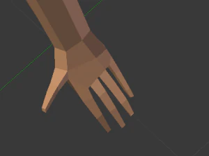 low poly person base 3D Model