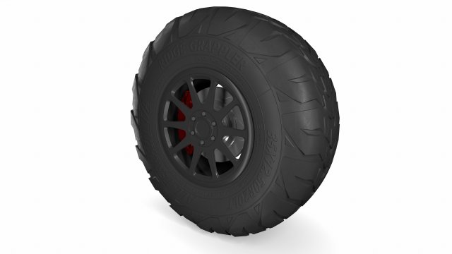 off road tyre 3D 模型 .c4d .max .obj .3ds .fbx .stl .blend 